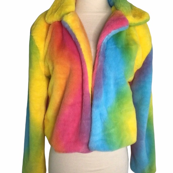 Jackets & Blazers - RAINBOW JACKET NWT size medium